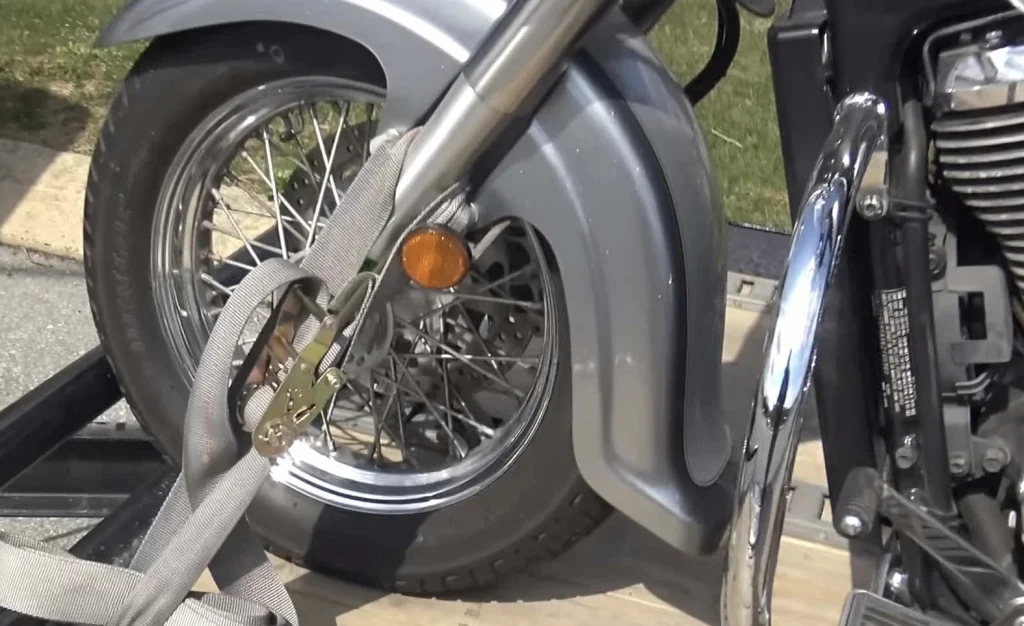 Motorcycle Towing 3 motorcycle towing front wheel